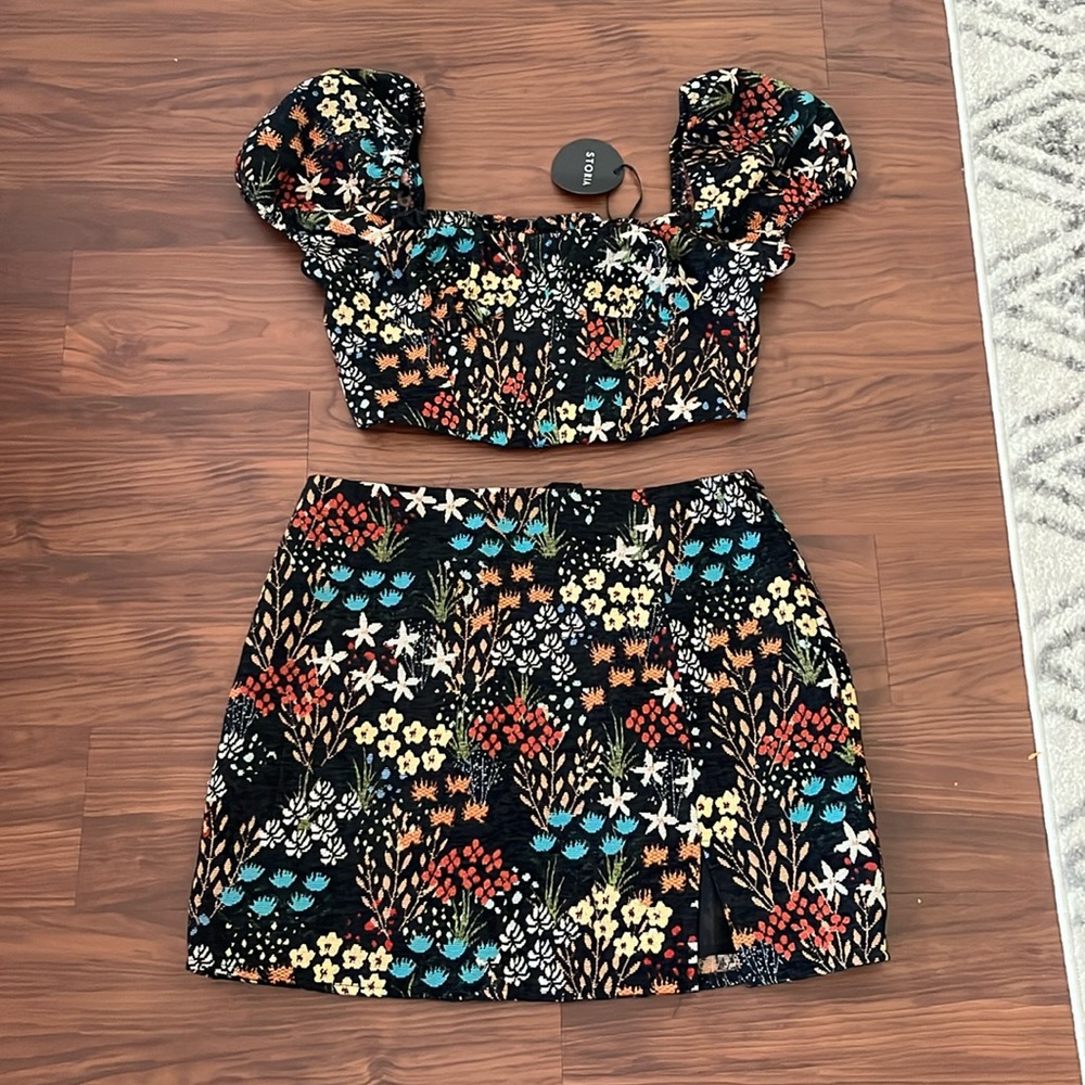Floral Skirt Set
